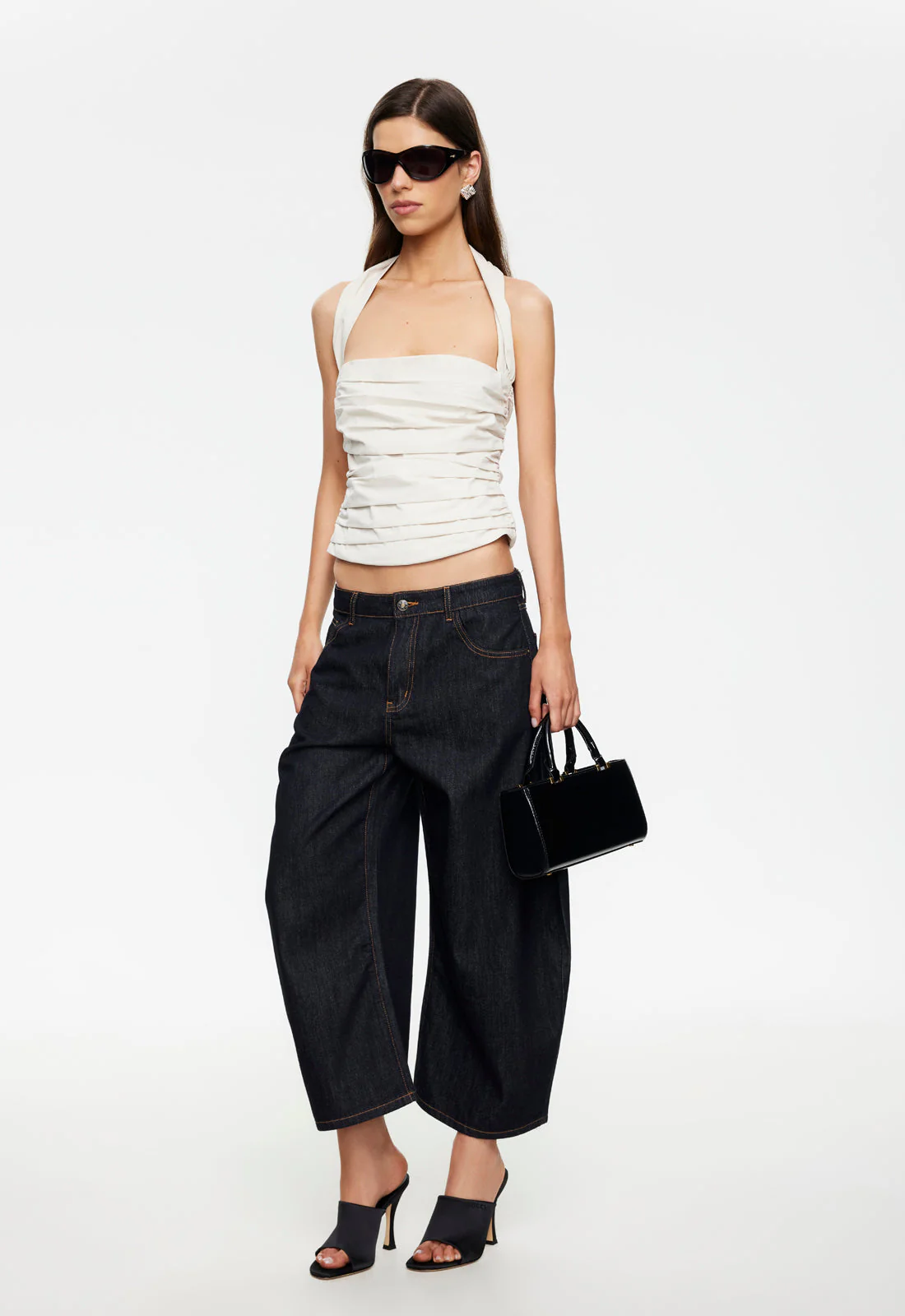 AMORE HALTER TOP - SAND