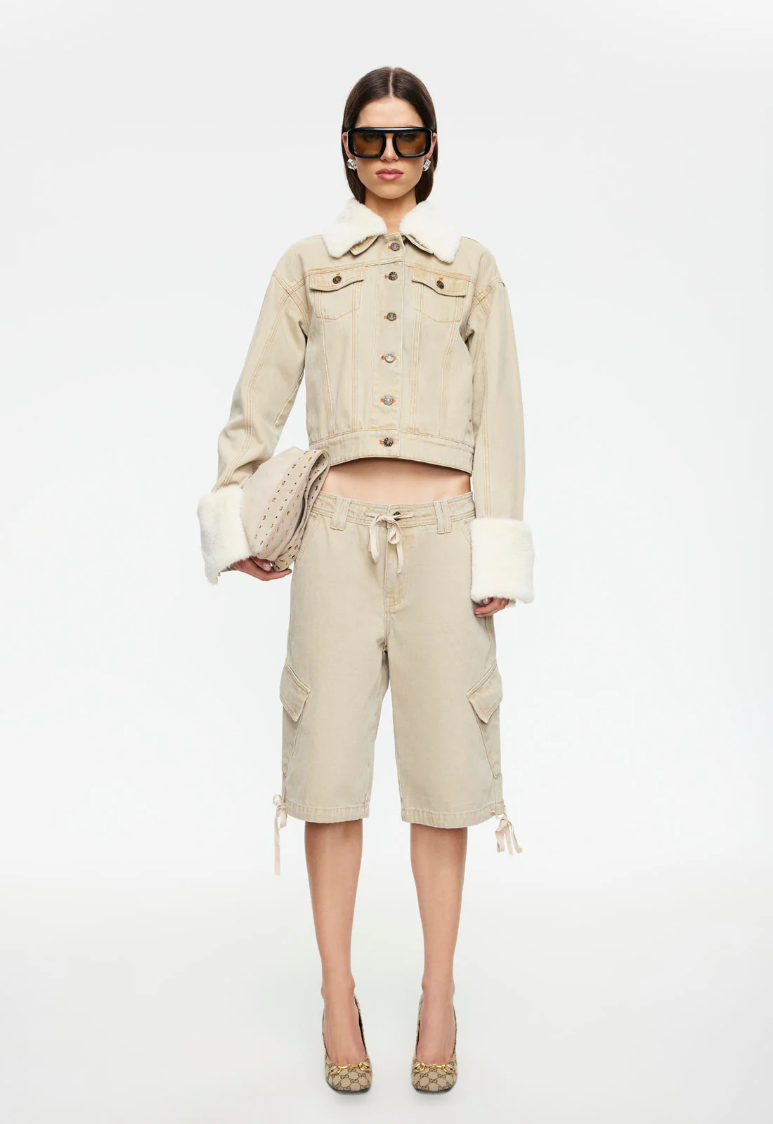 APRES DENIM JACKET - STONE - Image 3