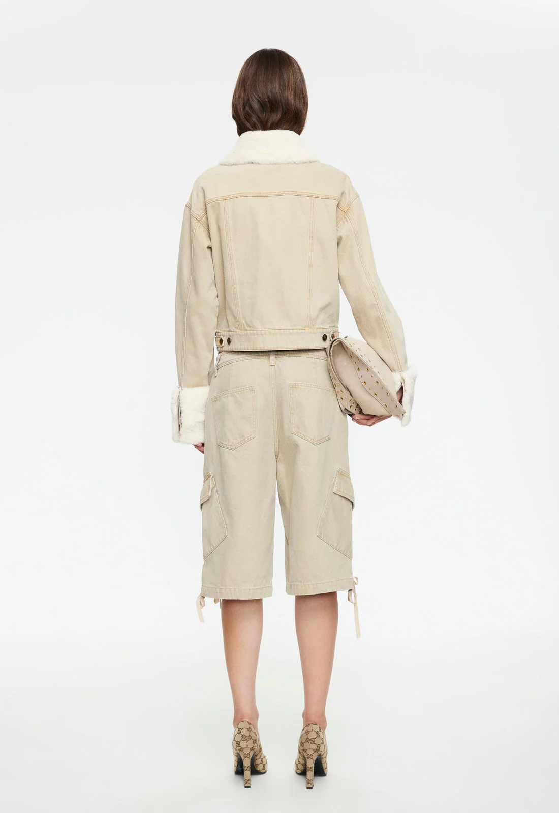 APRES DENIM JACKET - STONE - Image 4