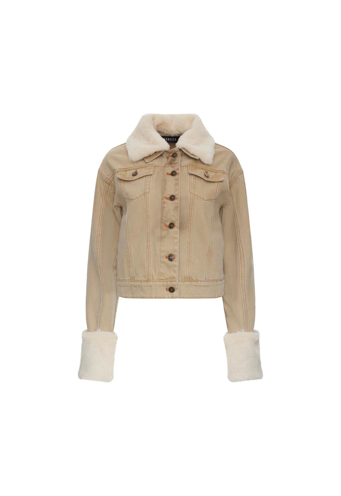 APRES DENIM JACKET - STONE - Image 5