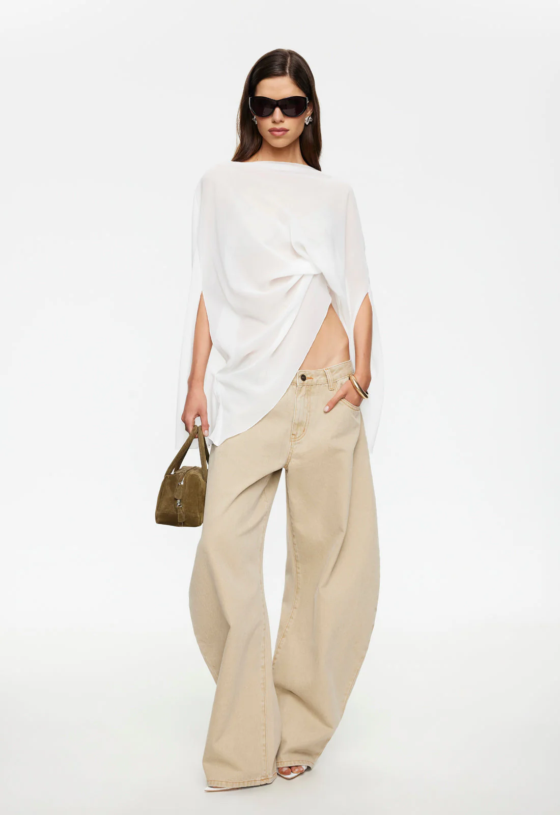 AURA PONCHO - PORCELAIN - Image 2