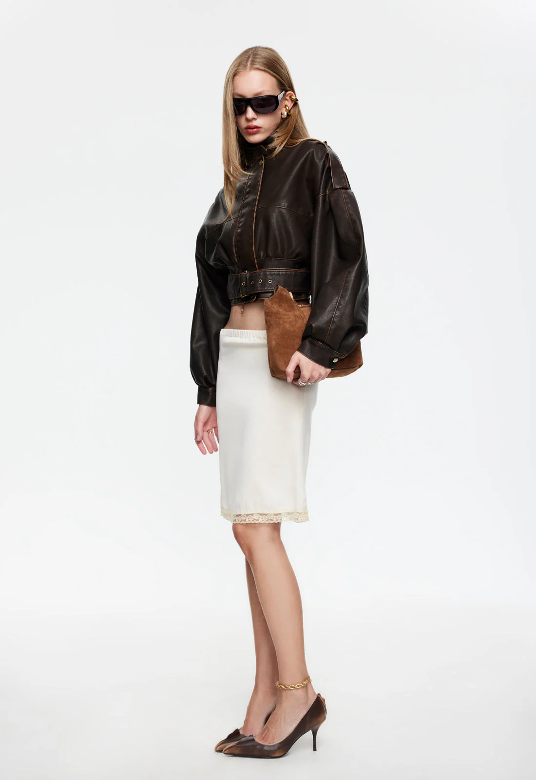 BELLA MIDI SKIRT - BUTTER - Image 4