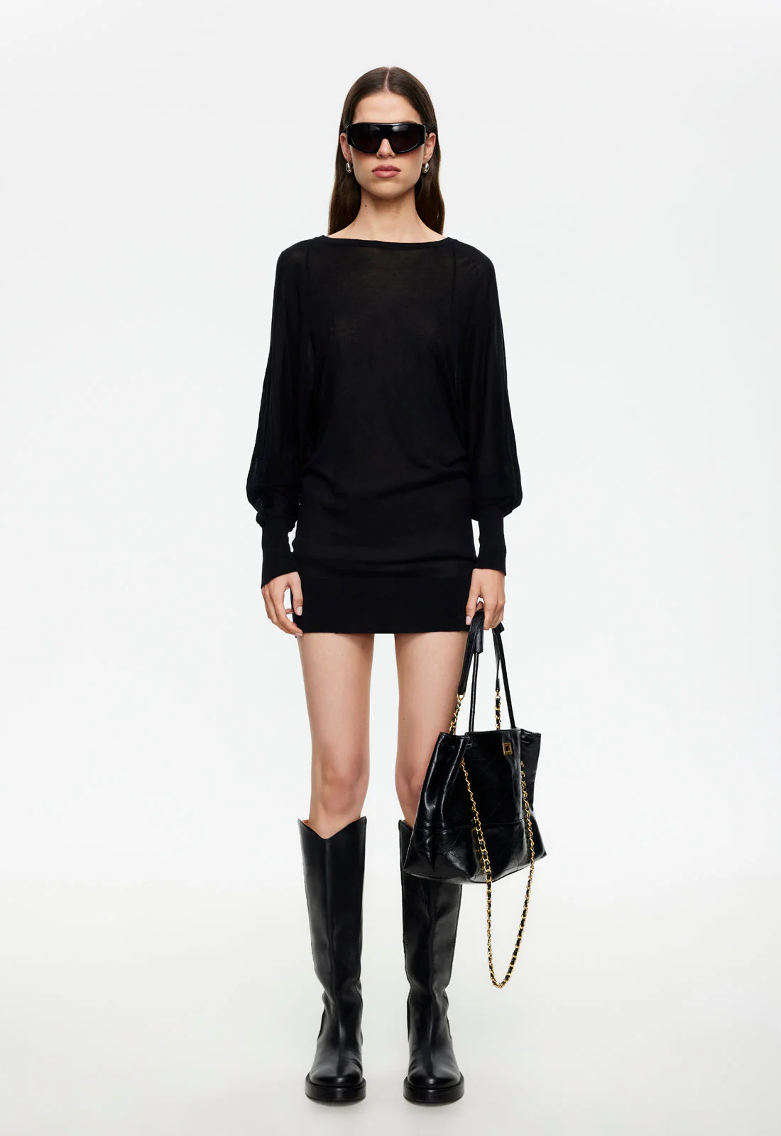 BELLISSIMO MINI DRESS - NOIR - Image 4