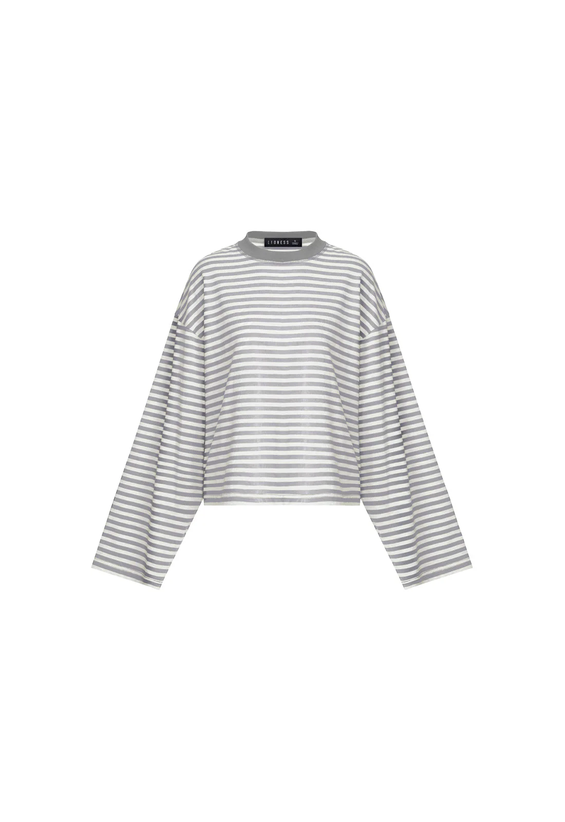 BLOOM LONG SLEEVE - ASH STRIPE - Image 6
