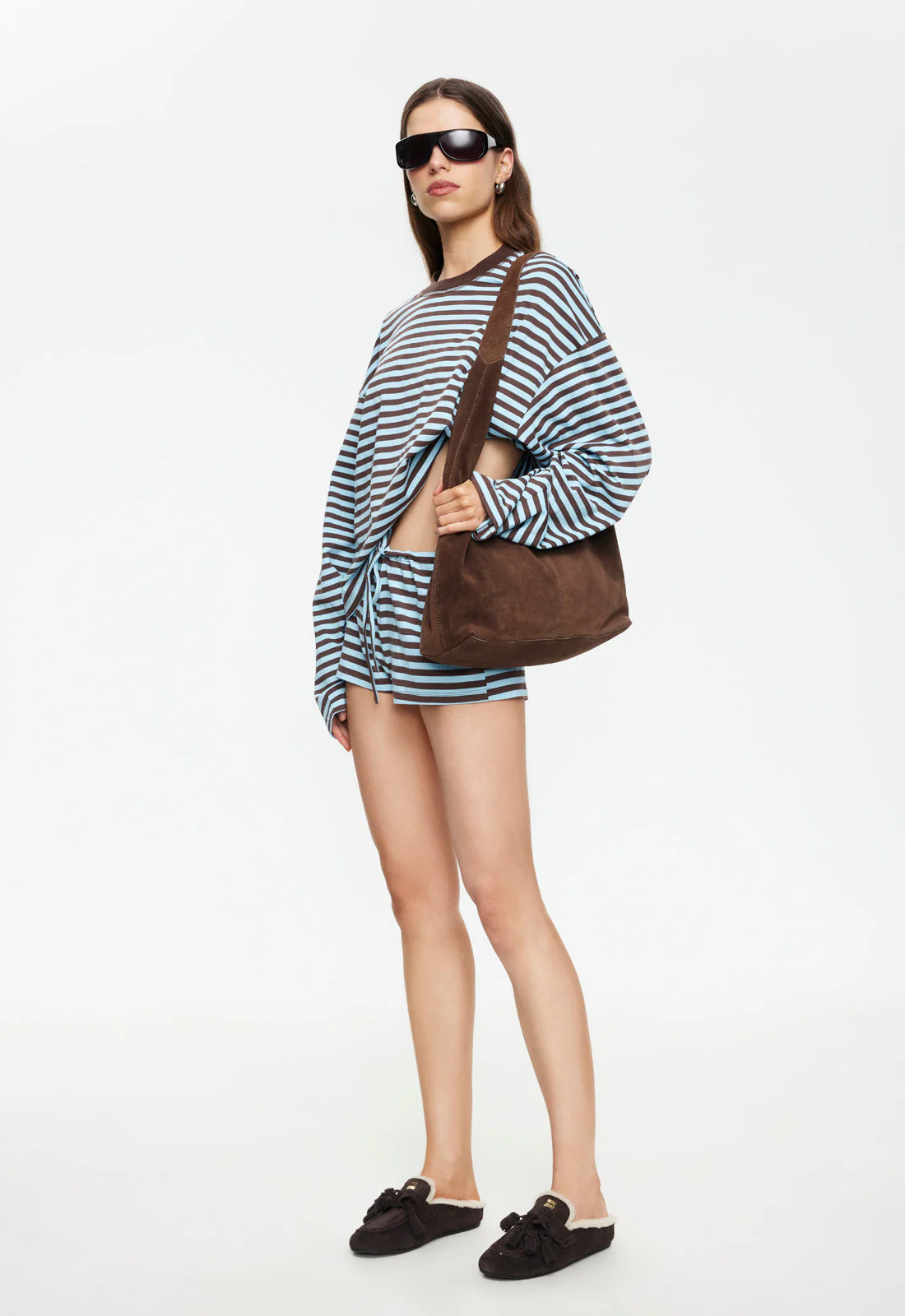 BLOOM LONG SLEEVE - CHOCOLATE SEA STRIPE - Image 3
