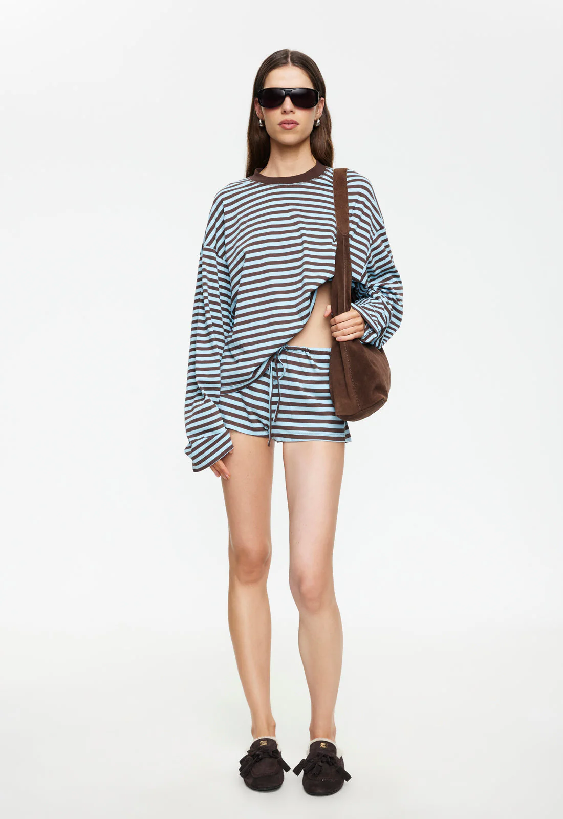 BLOOM LONG SLEEVE - CHOCOLATE SEA STRIPE - Image 7