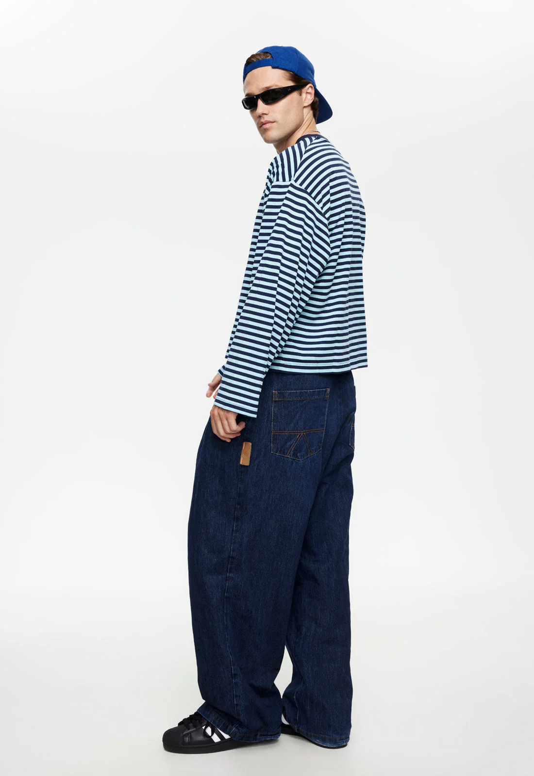 BLOOM LONG SLEEVE - NAVY SEA STRIPE - Image 6