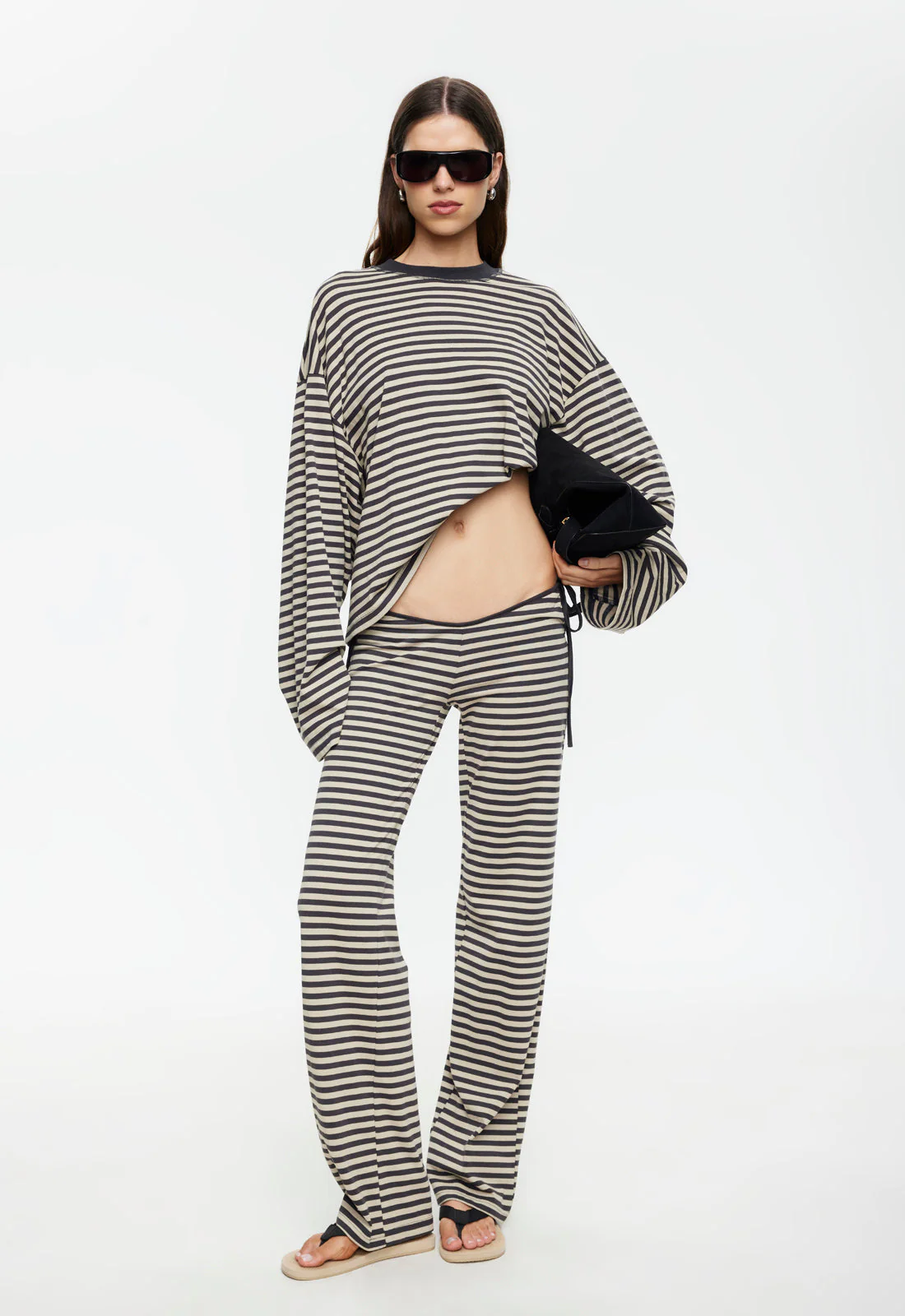 BLOOM LONG SLEEVE - SLATE STRIPE - Image 2