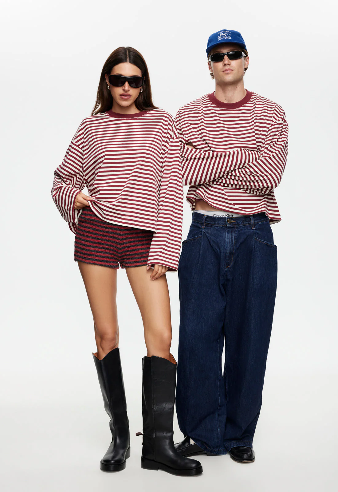 BLOOM LONG SLEEVE - WINE STRIPE