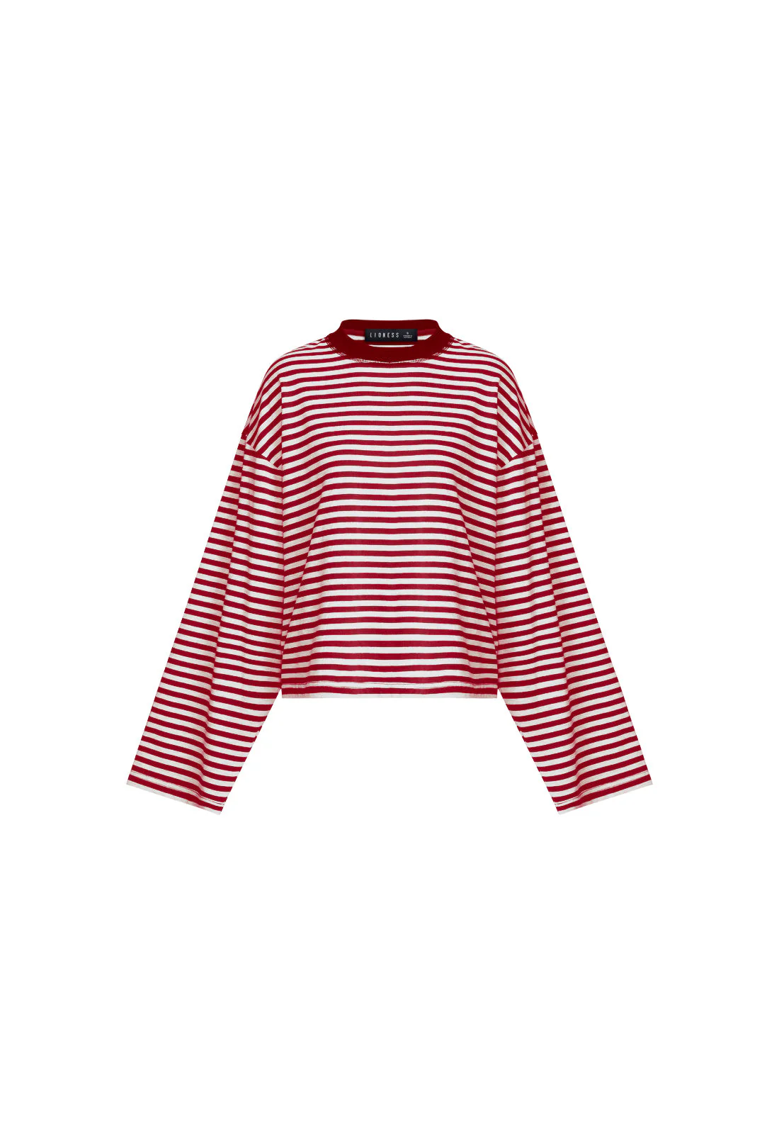 BLOOM LONG SLEEVE - WINE STRIPE - Image 6