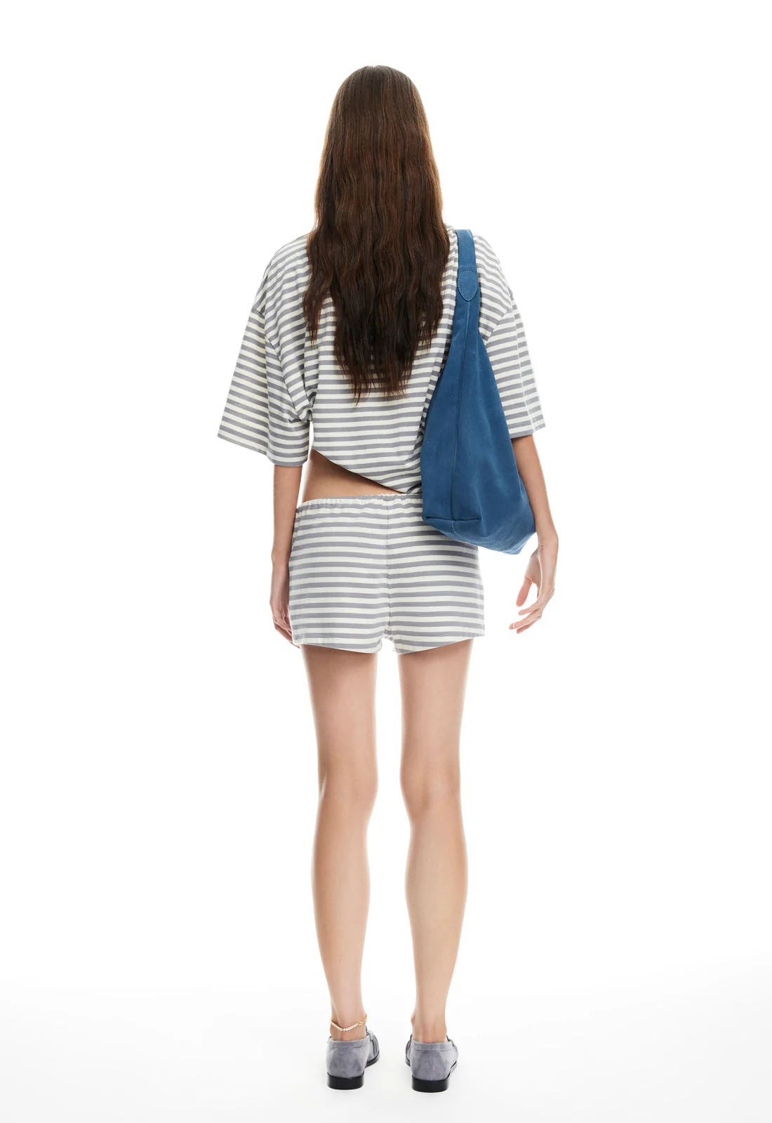 BLOOM SHORT SLEEVE - ASH STRIPE - Image 5