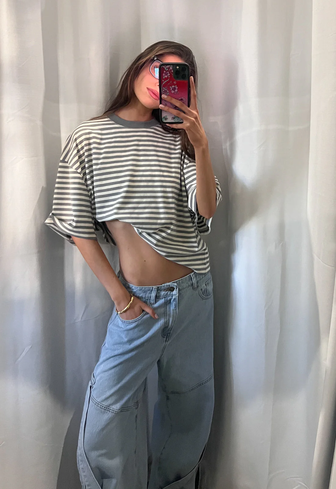 BLOOM SHORT SLEEVE - ASH STRIPE - Image 6