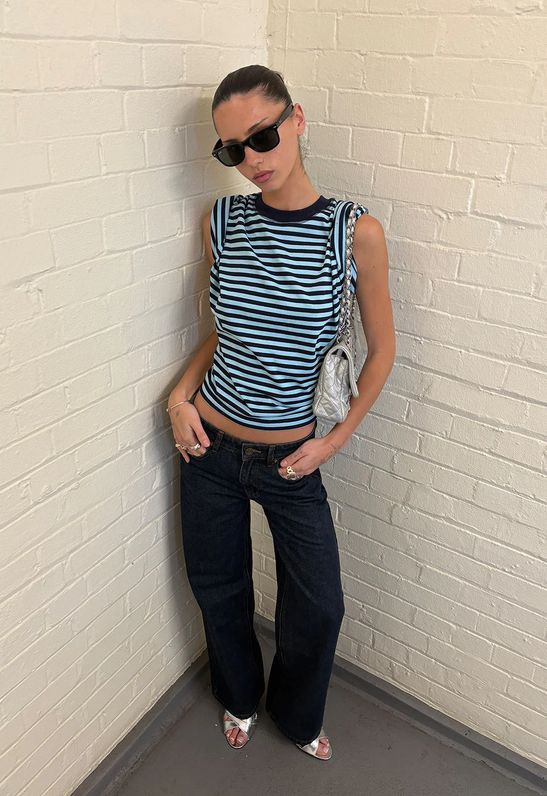 BLOOM SHORT SLEEVE - NAVY SEA STRIPE - Image 5