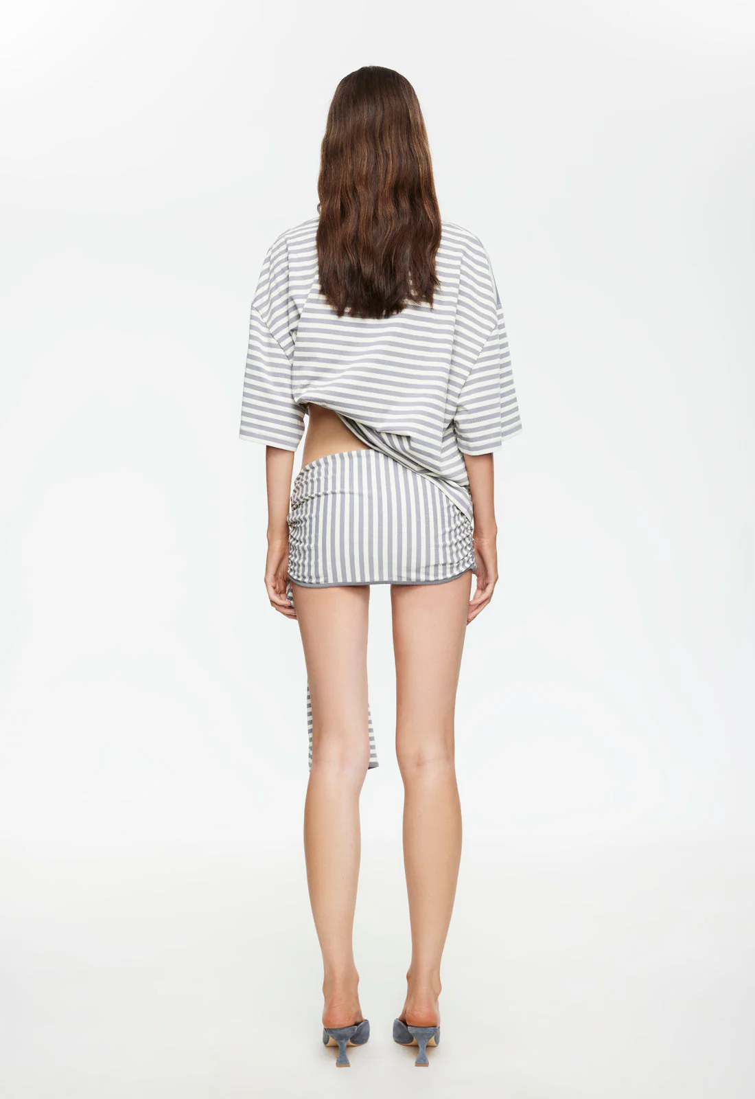 BLOOM SKORT - ASH STRIPE - Image 4