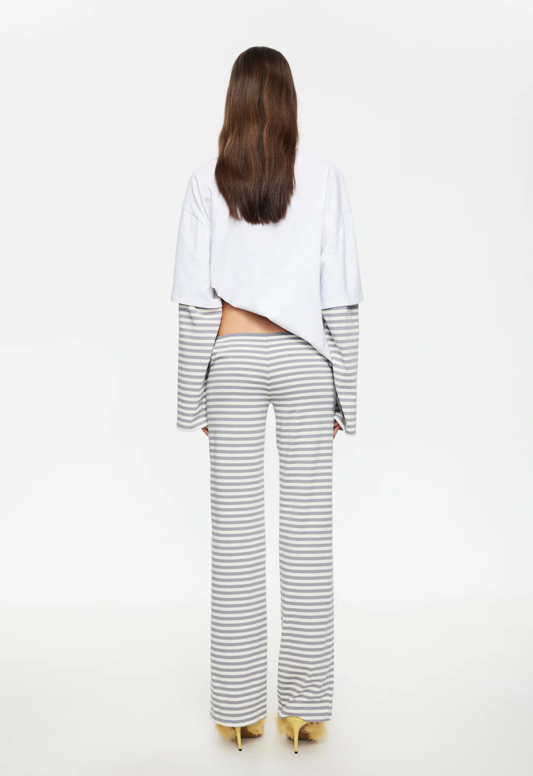 BLOOM TIE PANT - ASH STRIPE - Image 4