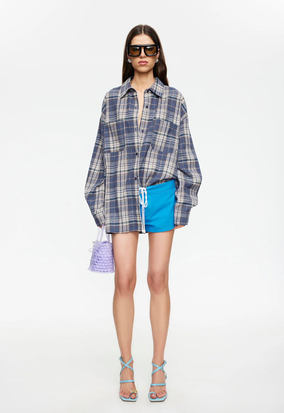 CLARITY SHIRT - ASH PLAID - Image 4