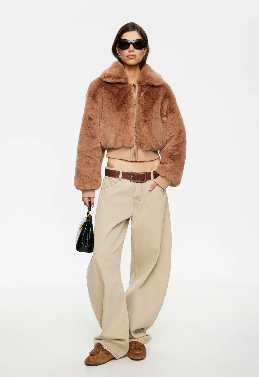 DRITA FAUX FUR - CAMEL - Image 2