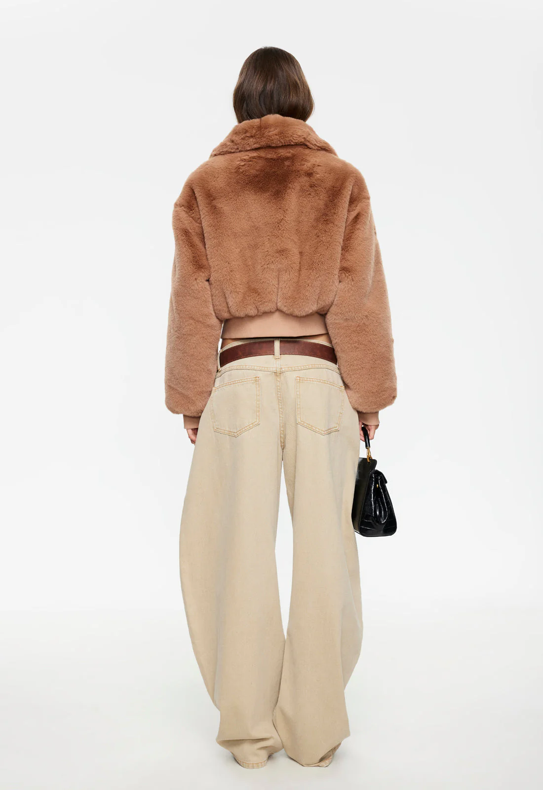 DRITA FAUX FUR - CAMEL - Image 4