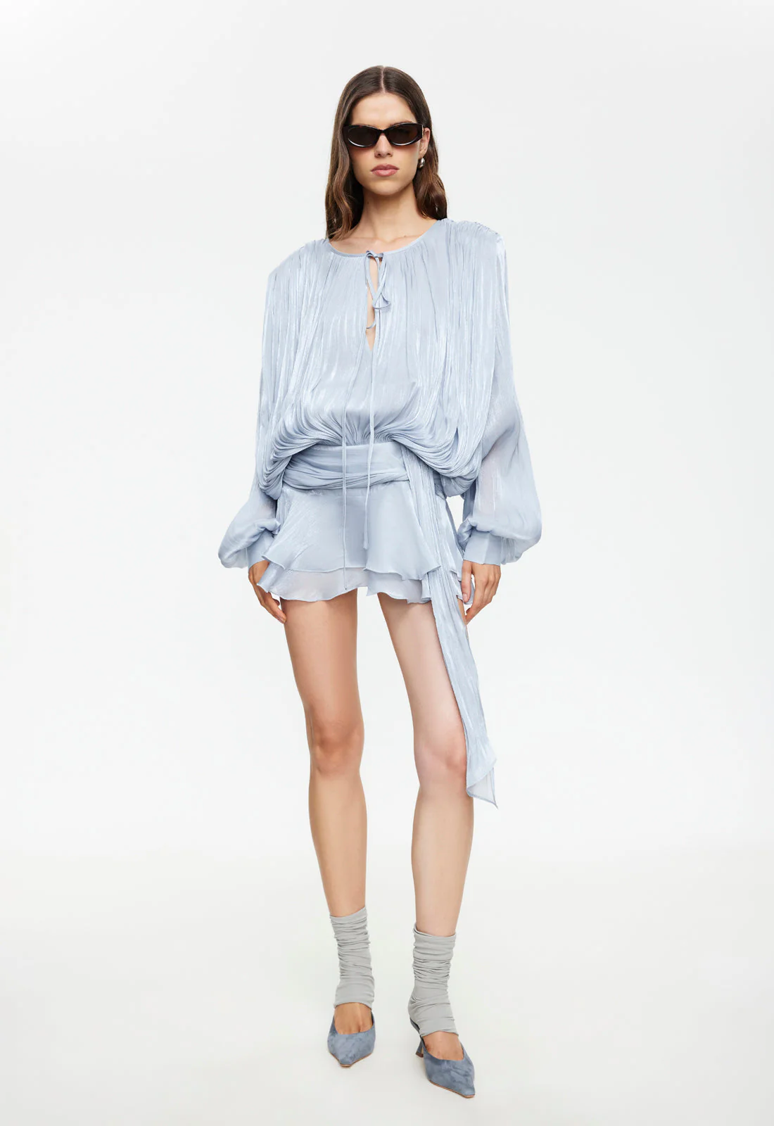 ELEMENTS MINI DRESS - BABY BLUE - Image 2