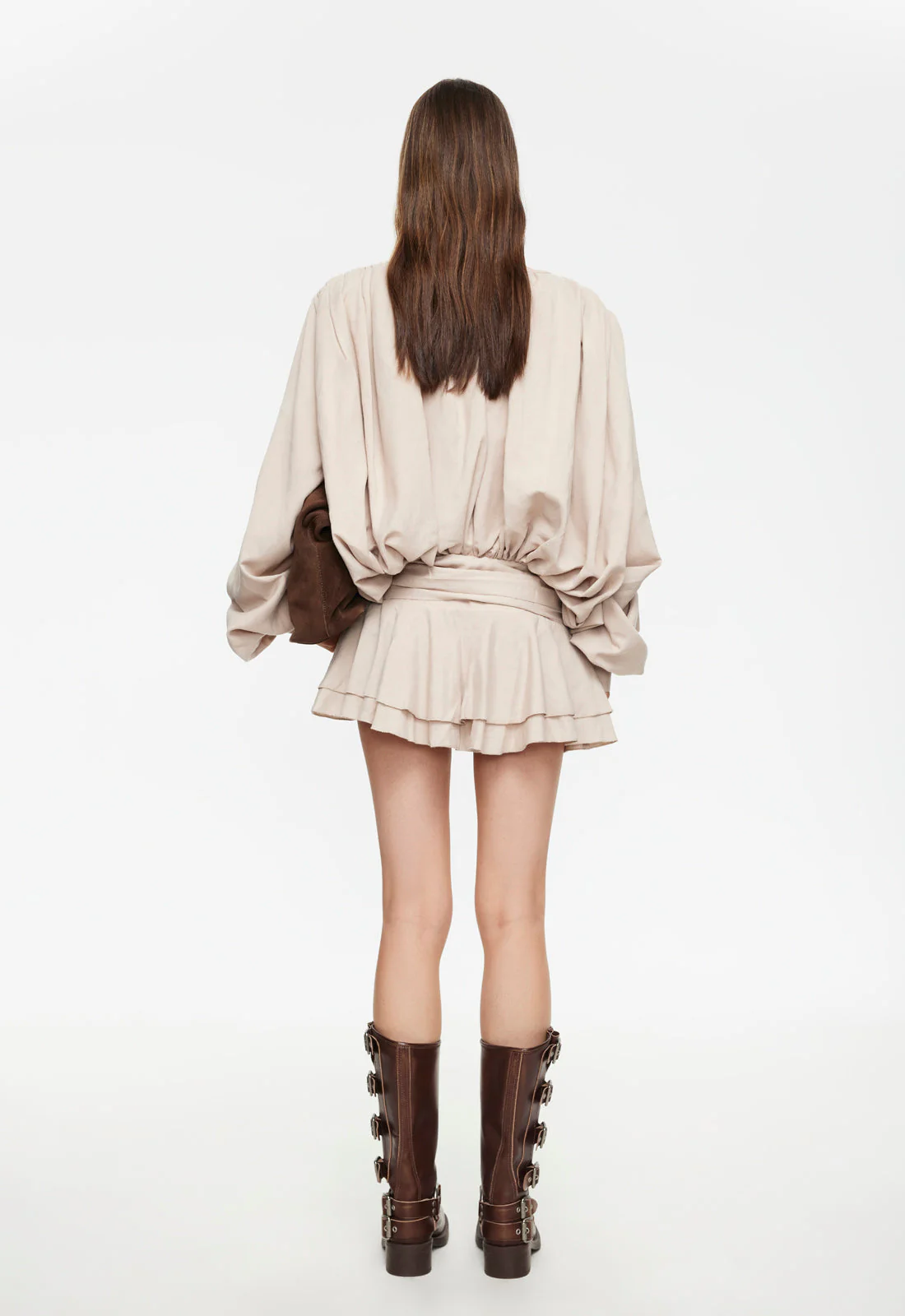 ELEMENTS MINI DRESS - BEIGE - Image 5