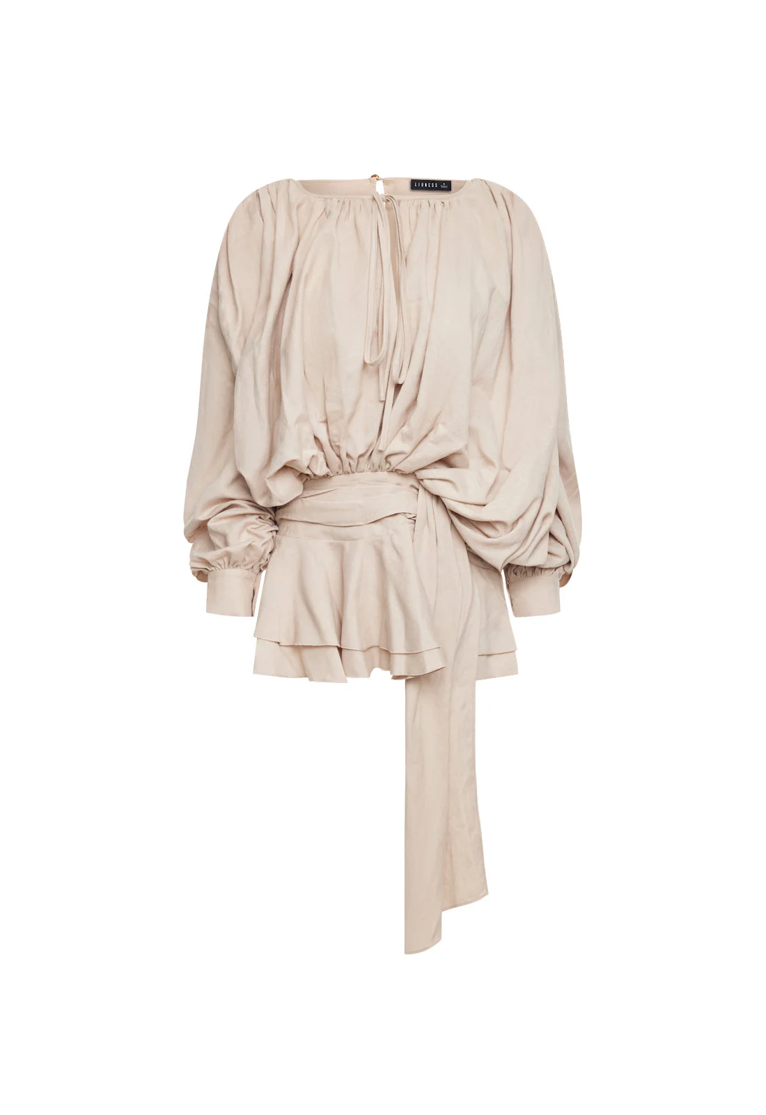 ELEMENTS MINI DRESS - BEIGE - Image 6