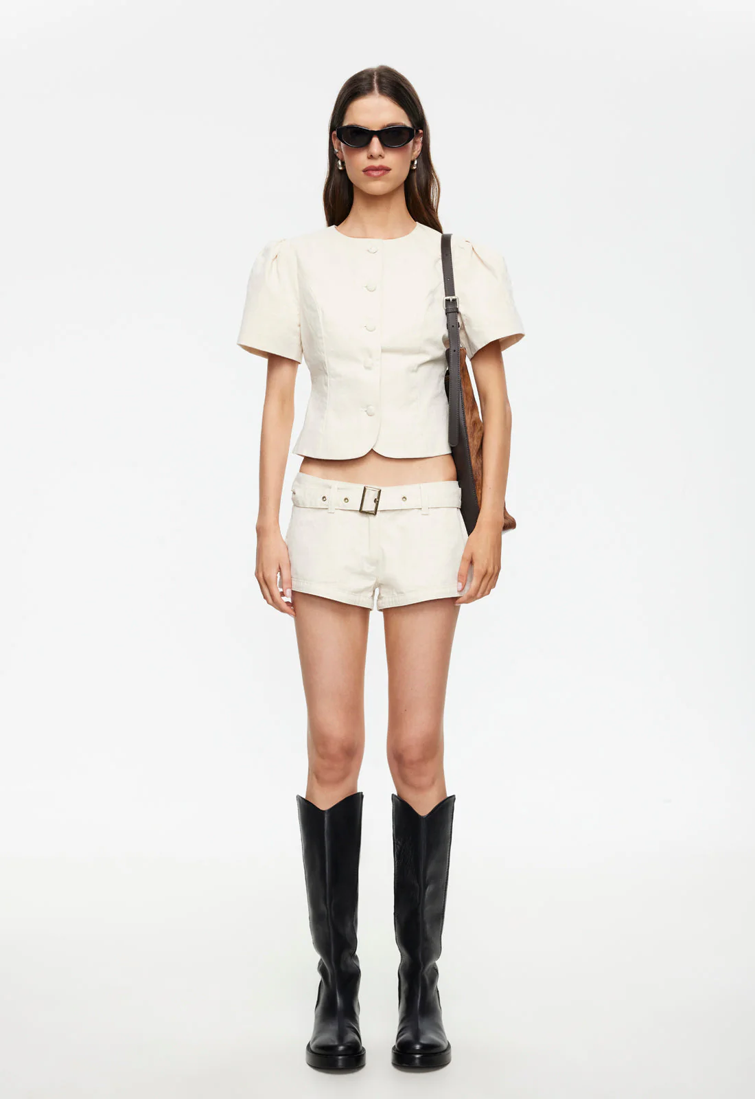 FEMME BLOUSE - BEIGE - Image 3