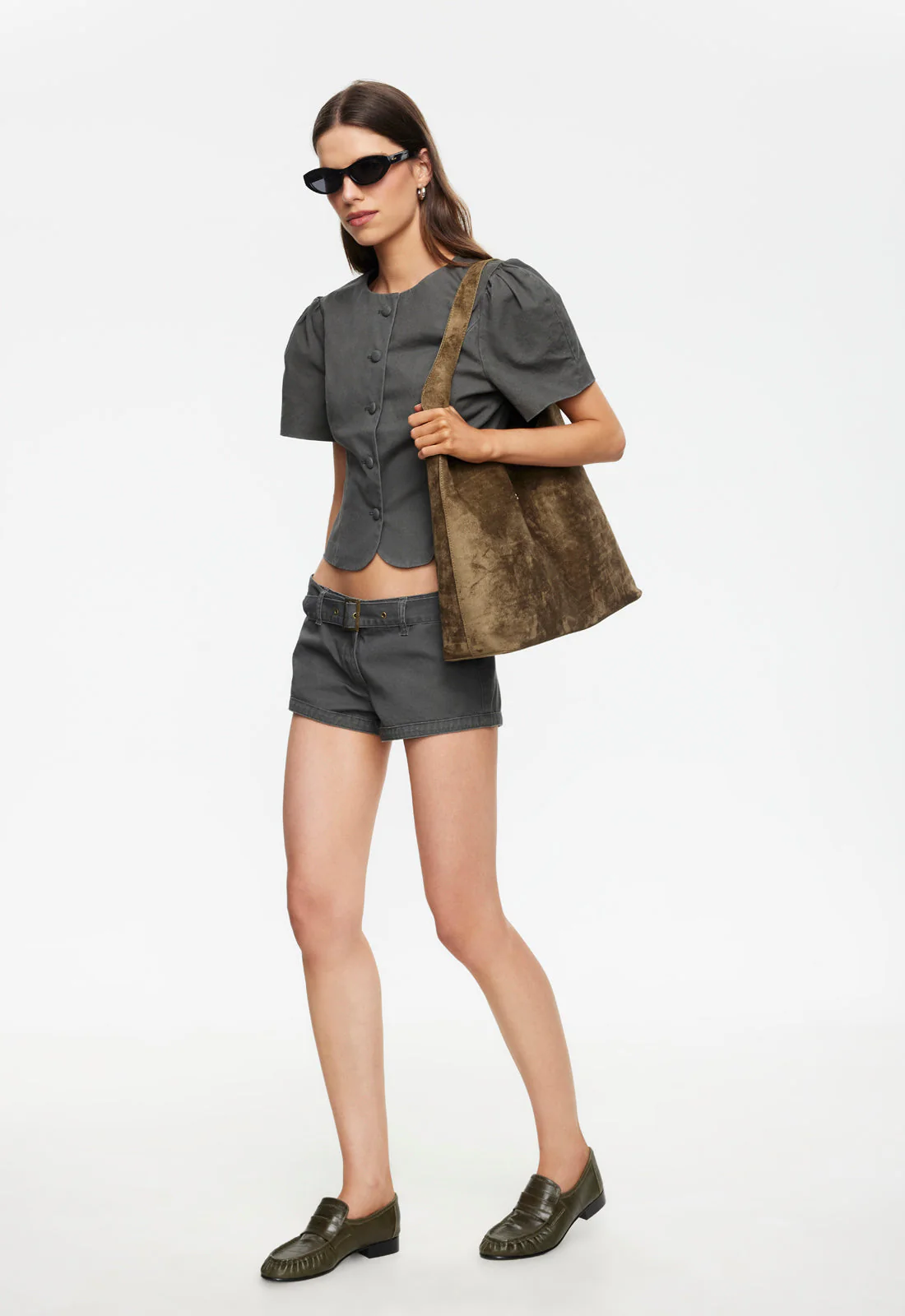 FEMME BLOUSE - MOSS - Image 4
