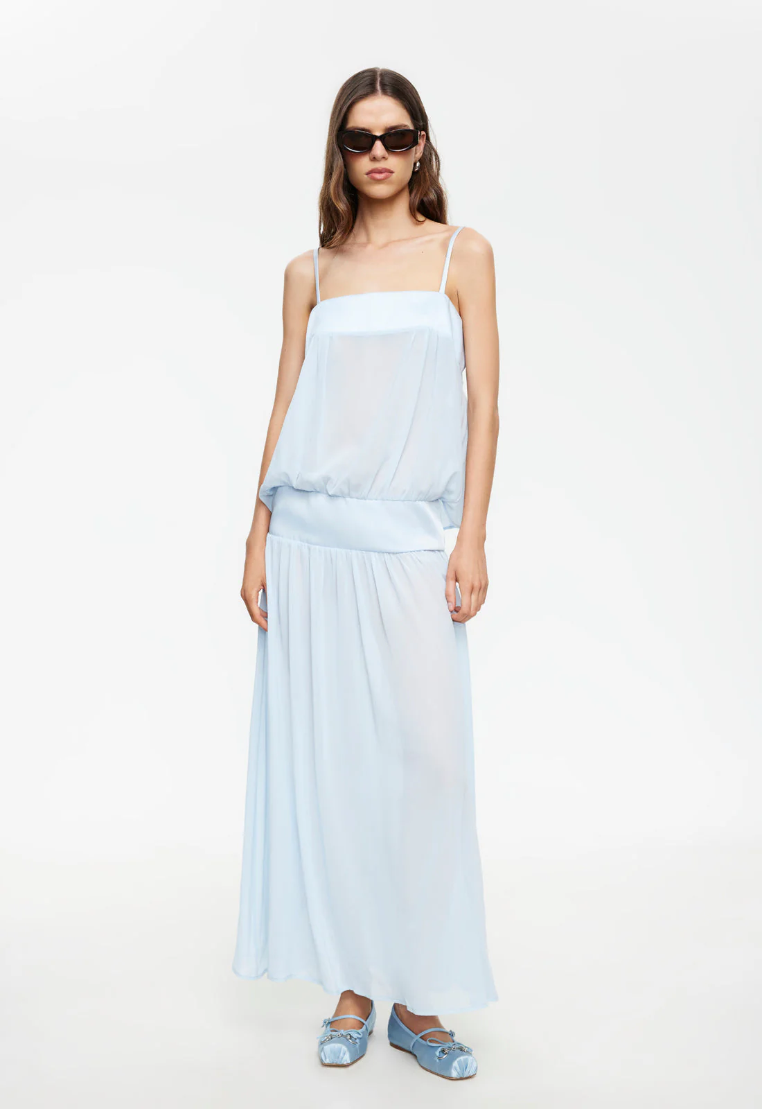 GRACIA MAXI DRESS - PALE BLUE - Image 3