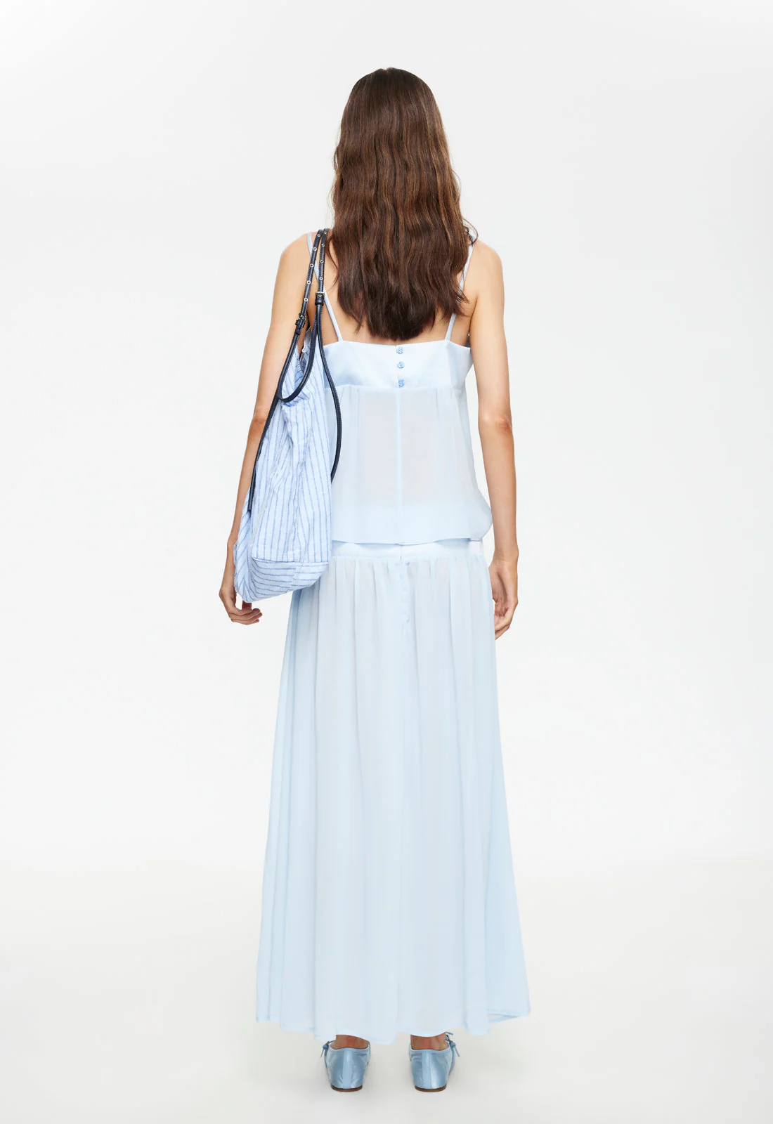GRACIA MAXI DRESS - PALE BLUE - Image 4