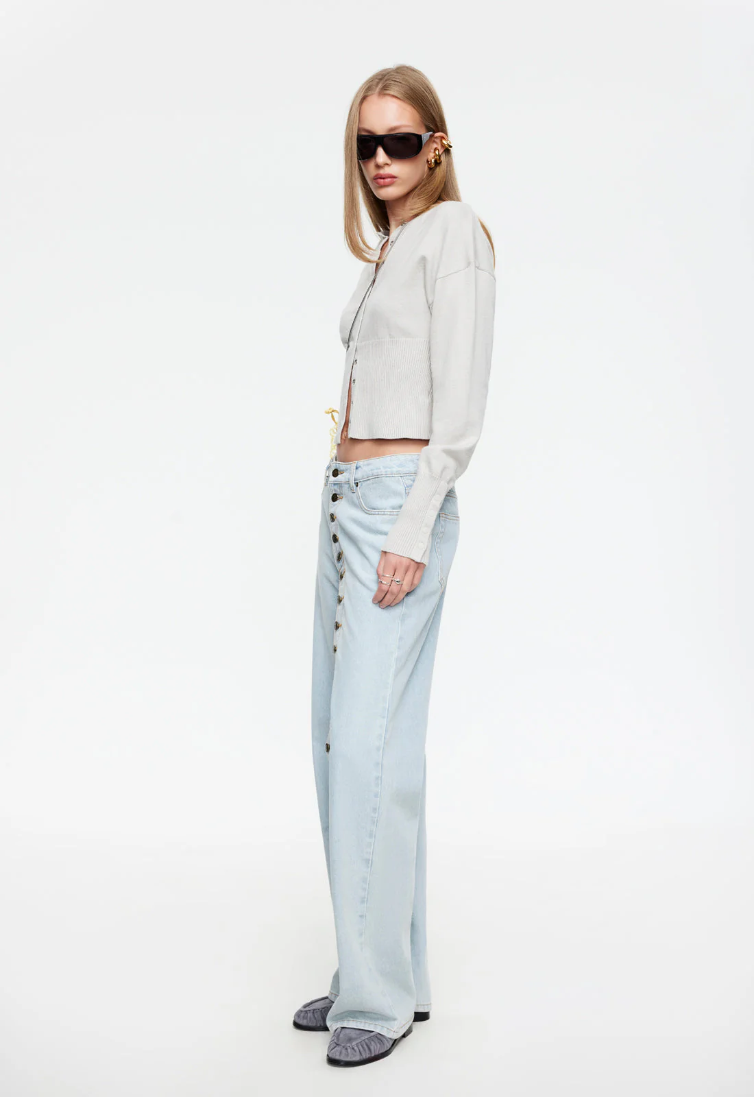 HEAD IN THE CLOUDS CARDIGAN - CLOUD - Image 3