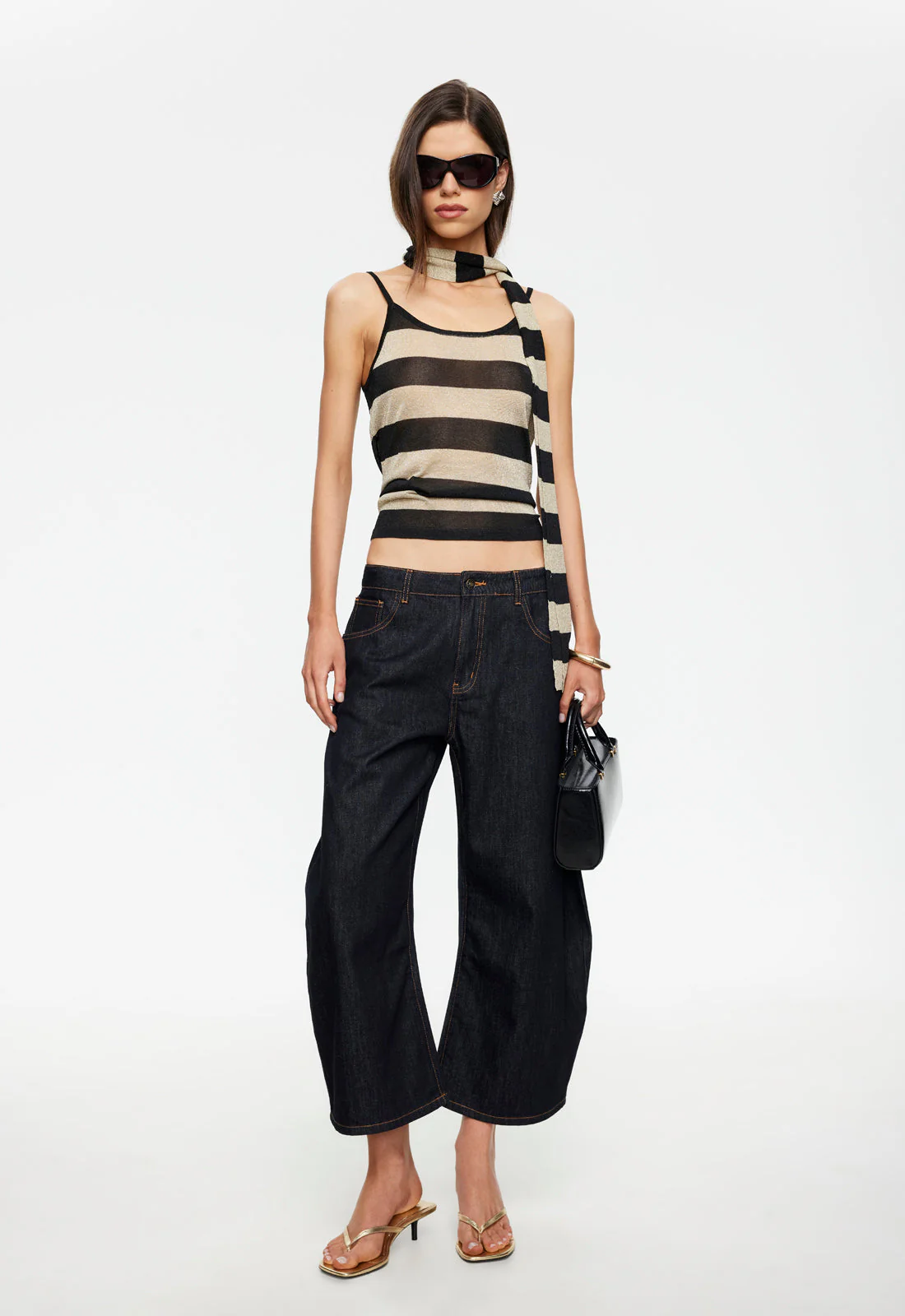 HORSESHOE CROPPED JEAN - INDIGO - Image 3