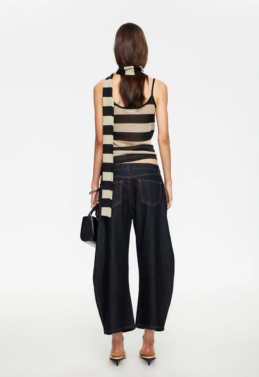 HORSESHOE CROPPED JEAN - INDIGO - Image 5