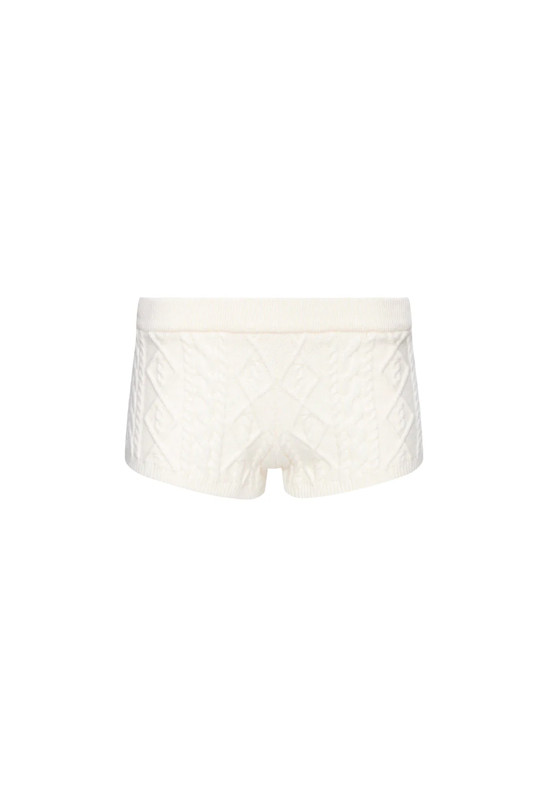 HOUSEWIFE KNIT SHORT - CREAM CABLE - Image 5