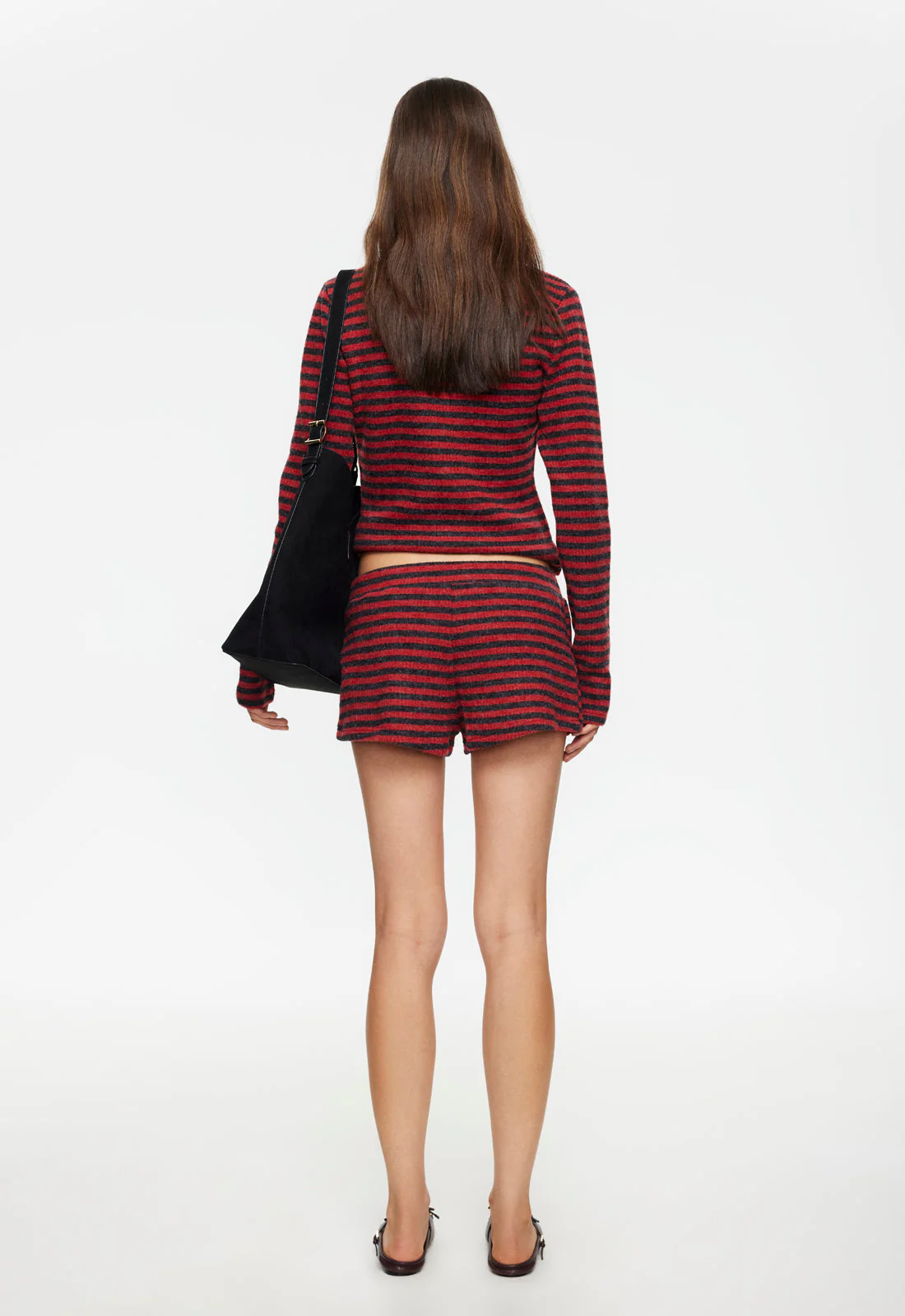 HOUSEWIFE KNIT SHORT - CRIMSON STRIPE - Image 4