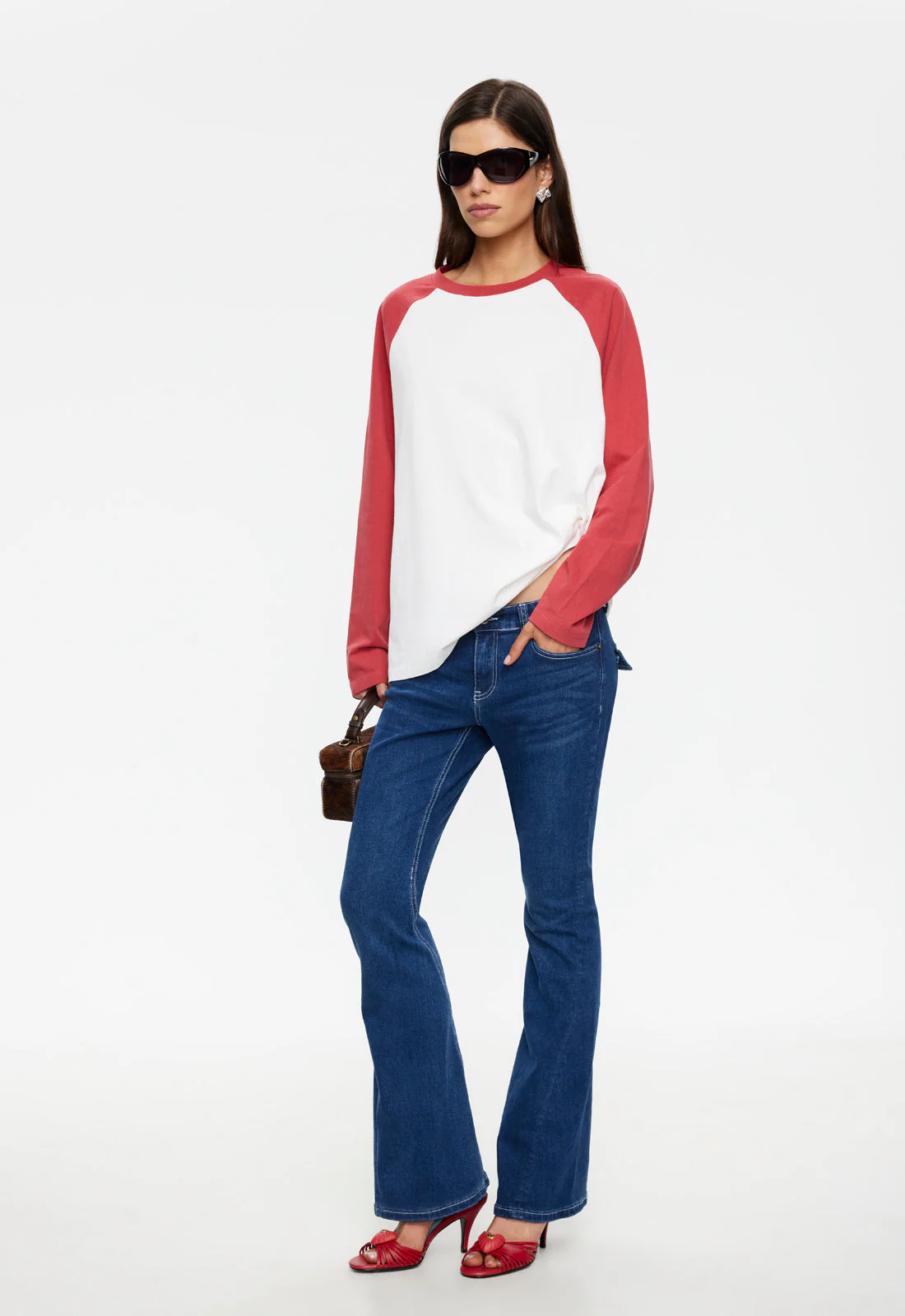 KRAVITZ BASEBALL TEE - CRIMSON