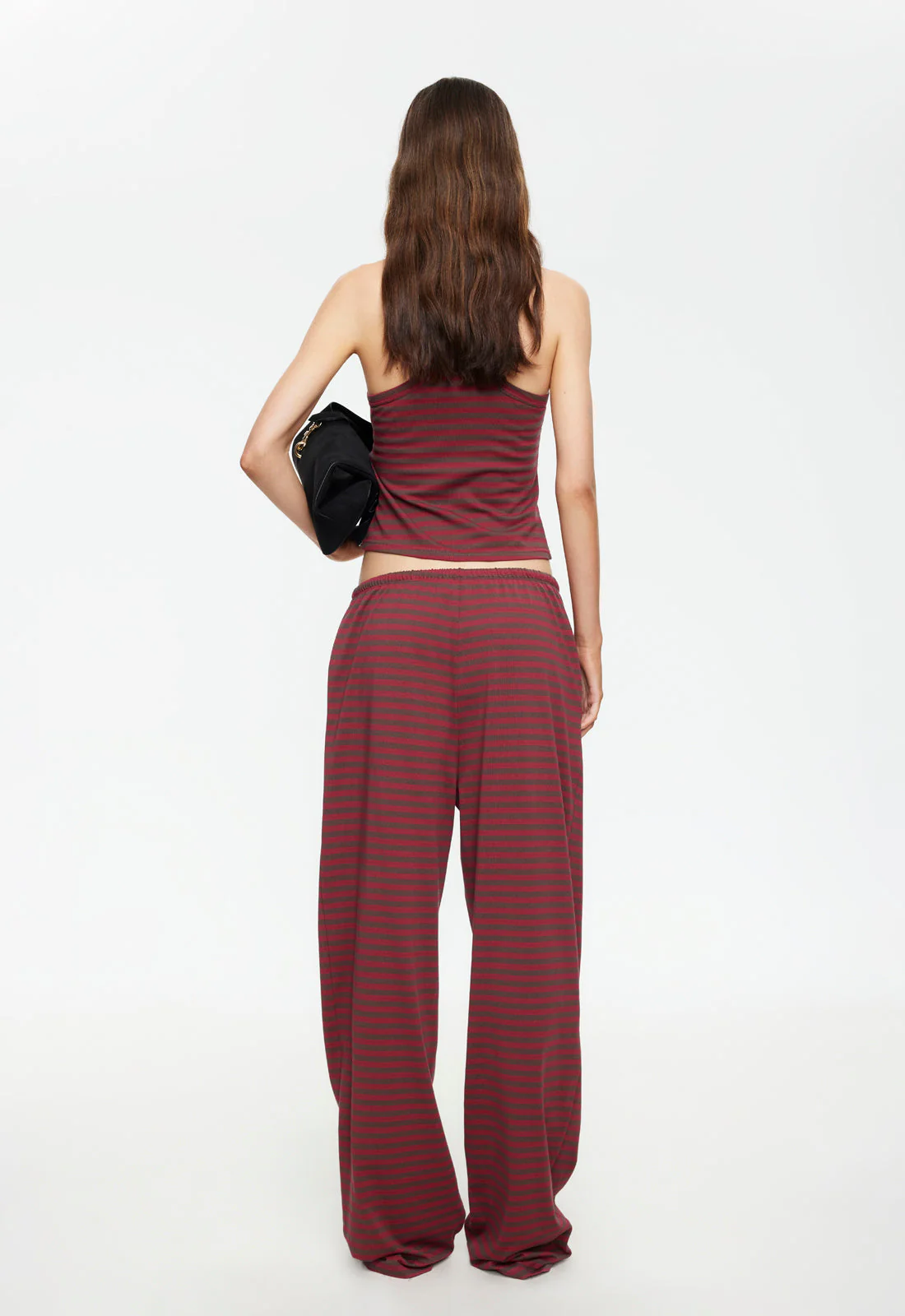 LUCKY CAMI - CHOCOLATE WINE STRIPE - Image 4