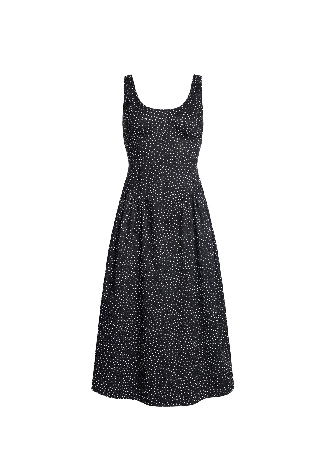 LUNA ROSA MAXI DRESS - NOIR POLKA - Image 5