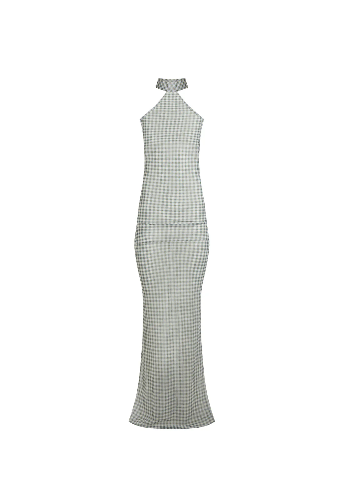 LUX MAXI DRESS - SKY CHECK - Image 7