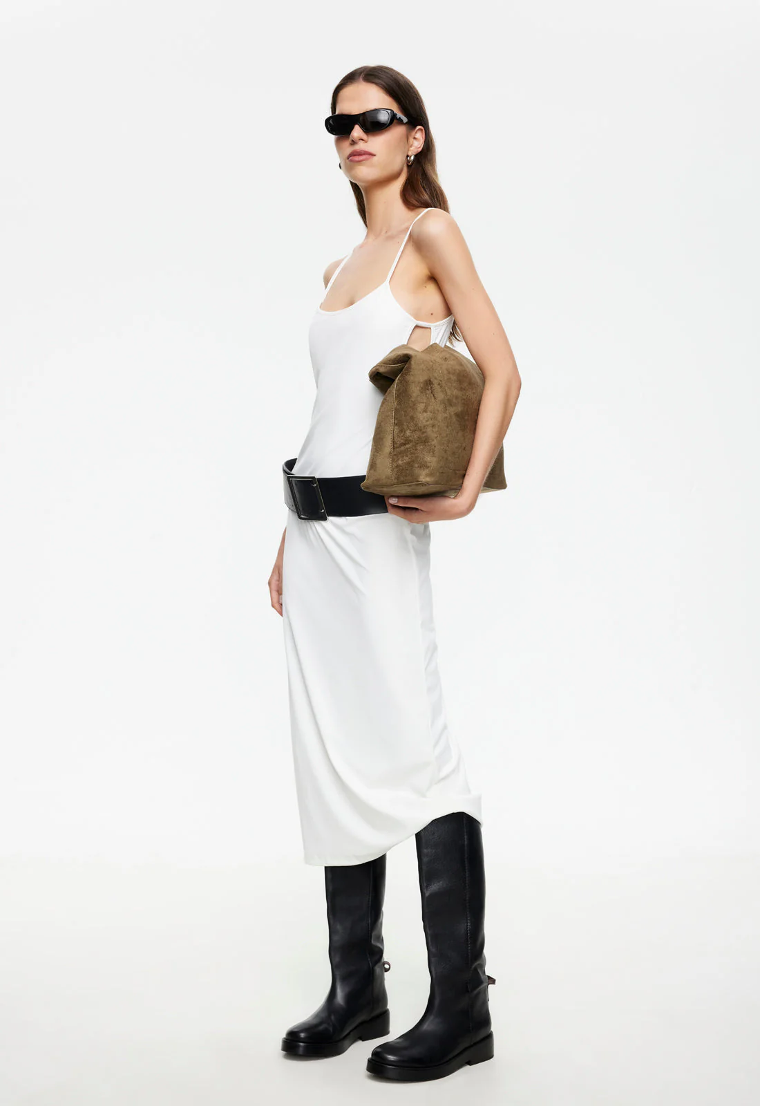 MODERNITA MIDI DRESS - PORCELAIN - Image 3