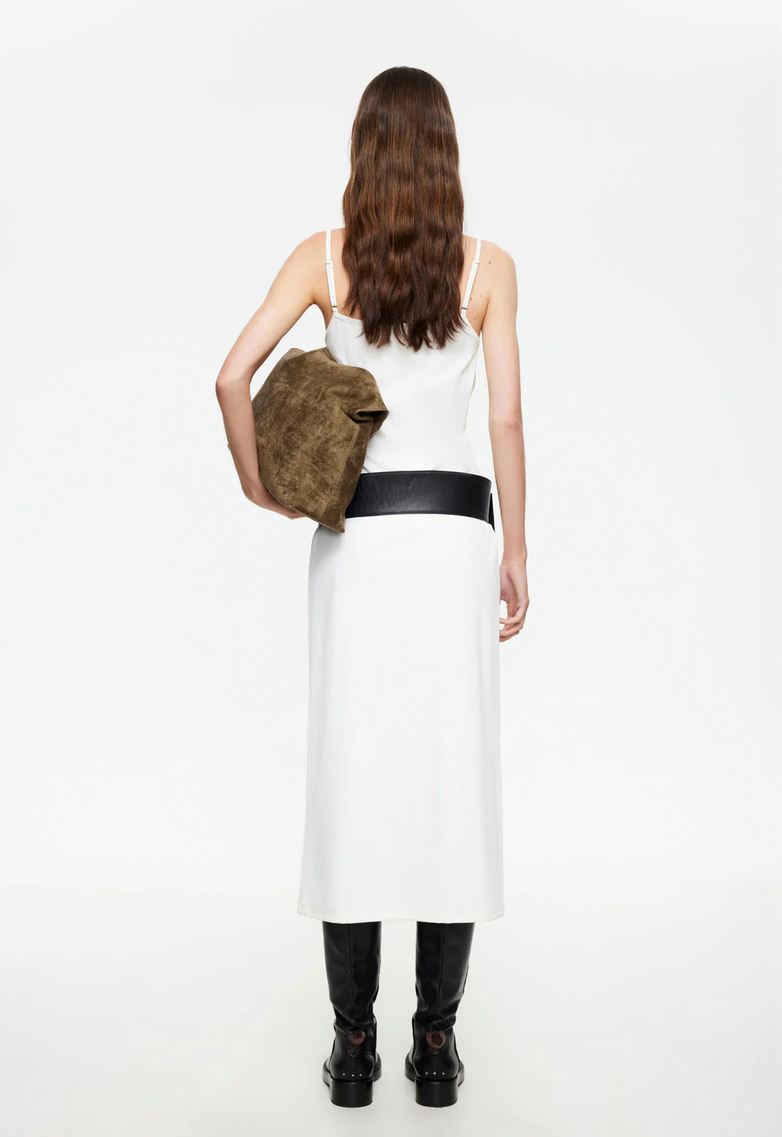 MODERNITA MIDI DRESS - PORCELAIN - Image 4