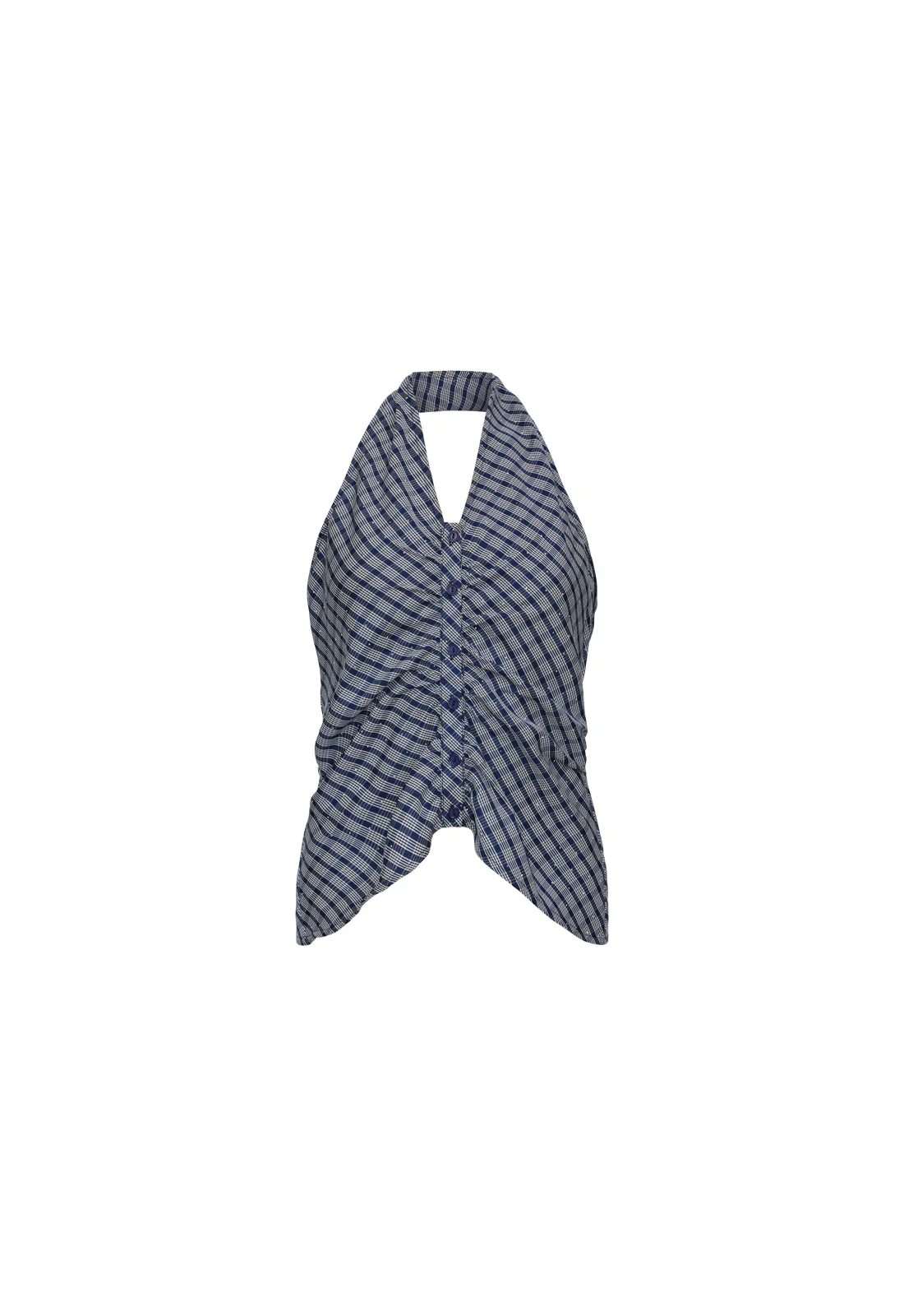 POWER HOUR HALTER - NAVY PLAID - Image 5