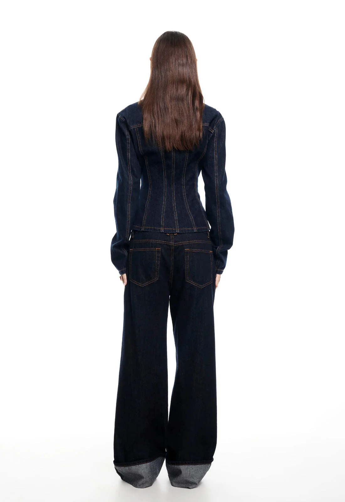 RIDER DENIM JACKET - DARK DENIM - Image 6