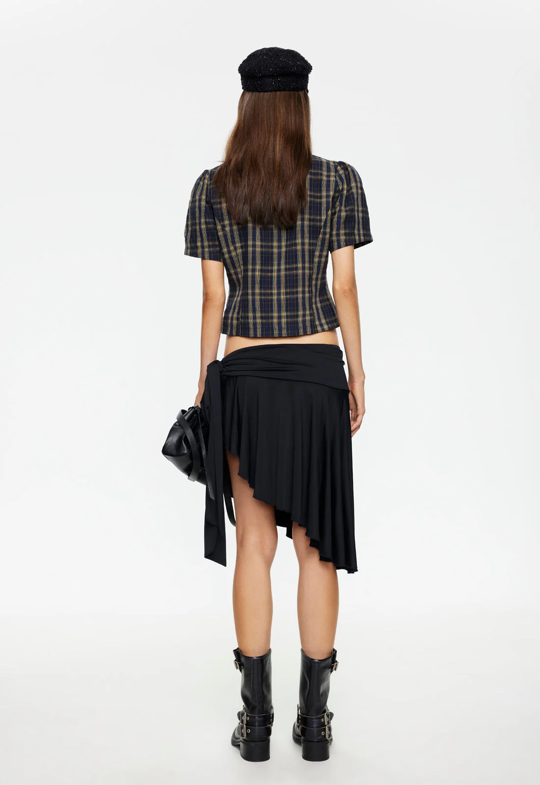 SAFARI MIDI SKIRT - NOIR - Image 4