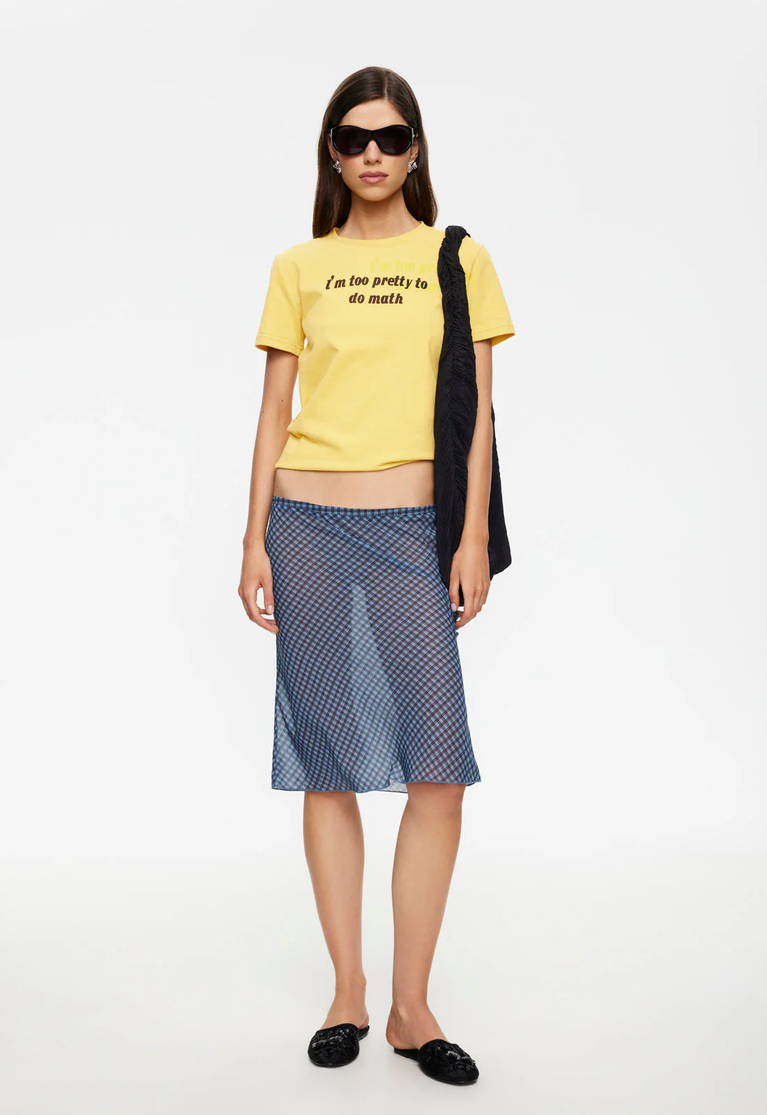 SHORELINE MIDI SKIRT - SMOKE CHECK