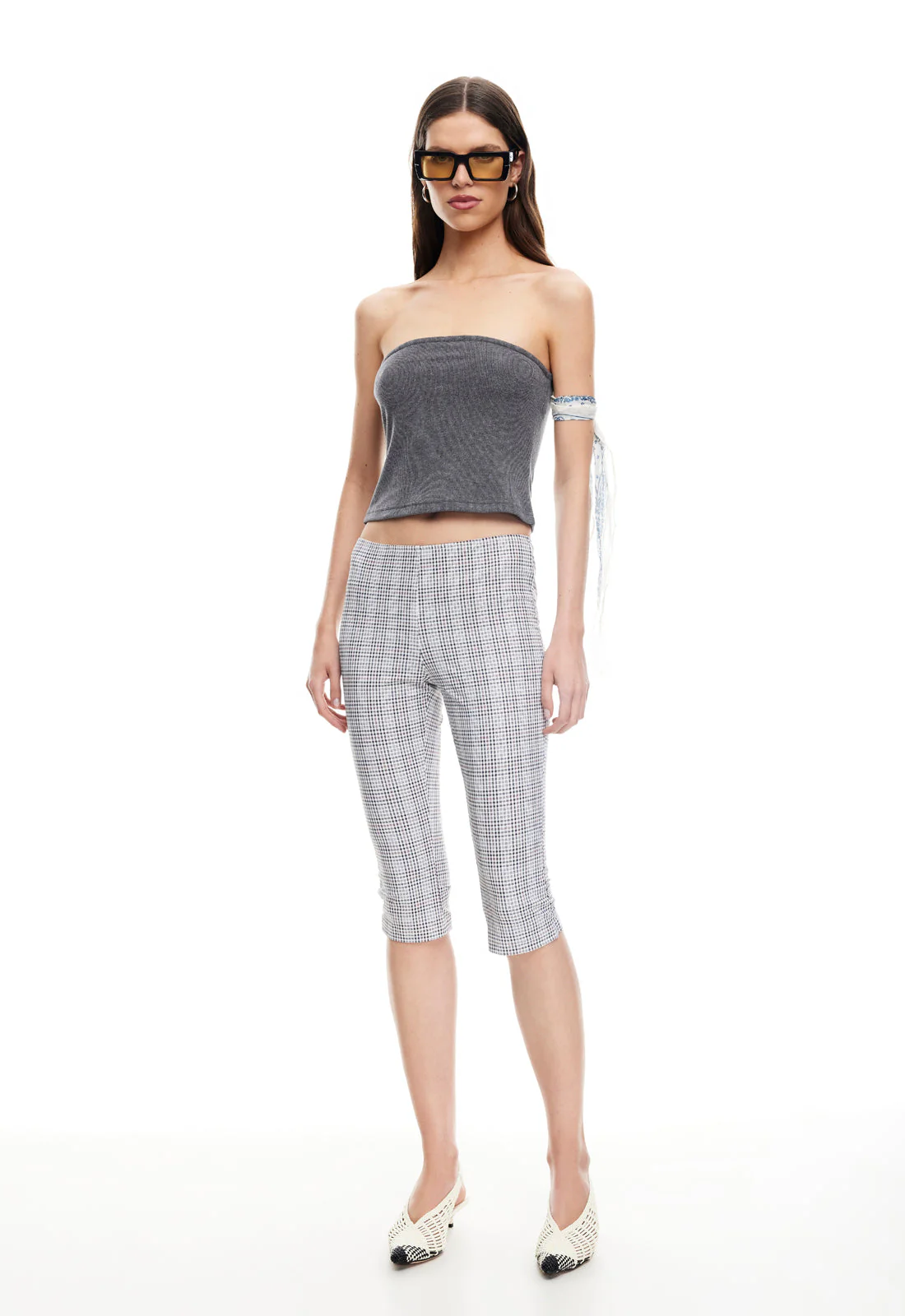 SWAY STRAPLESS TOP - ASH - Image 3