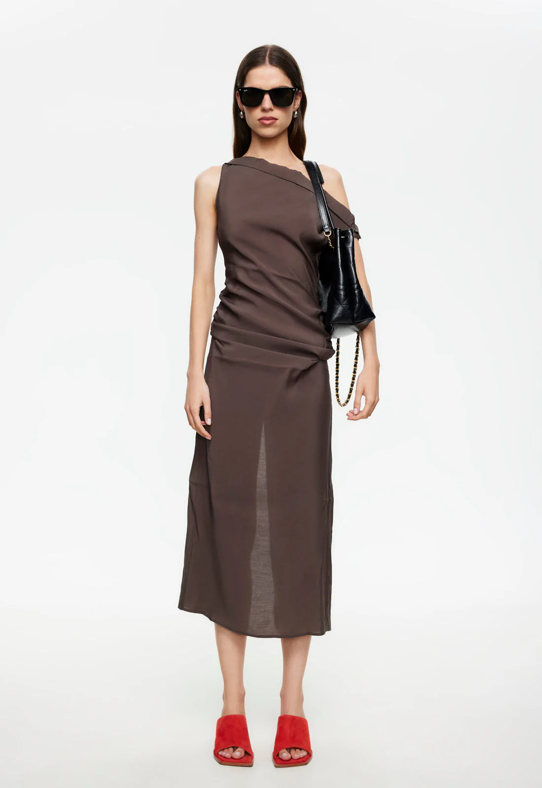 SWEETHEART MAXI DRESS - COCOA