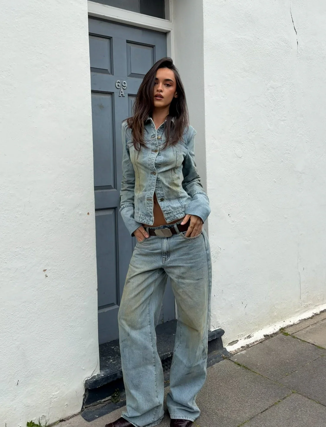THE BRONX DENIM JACKET - STONE BLUE - Image 2