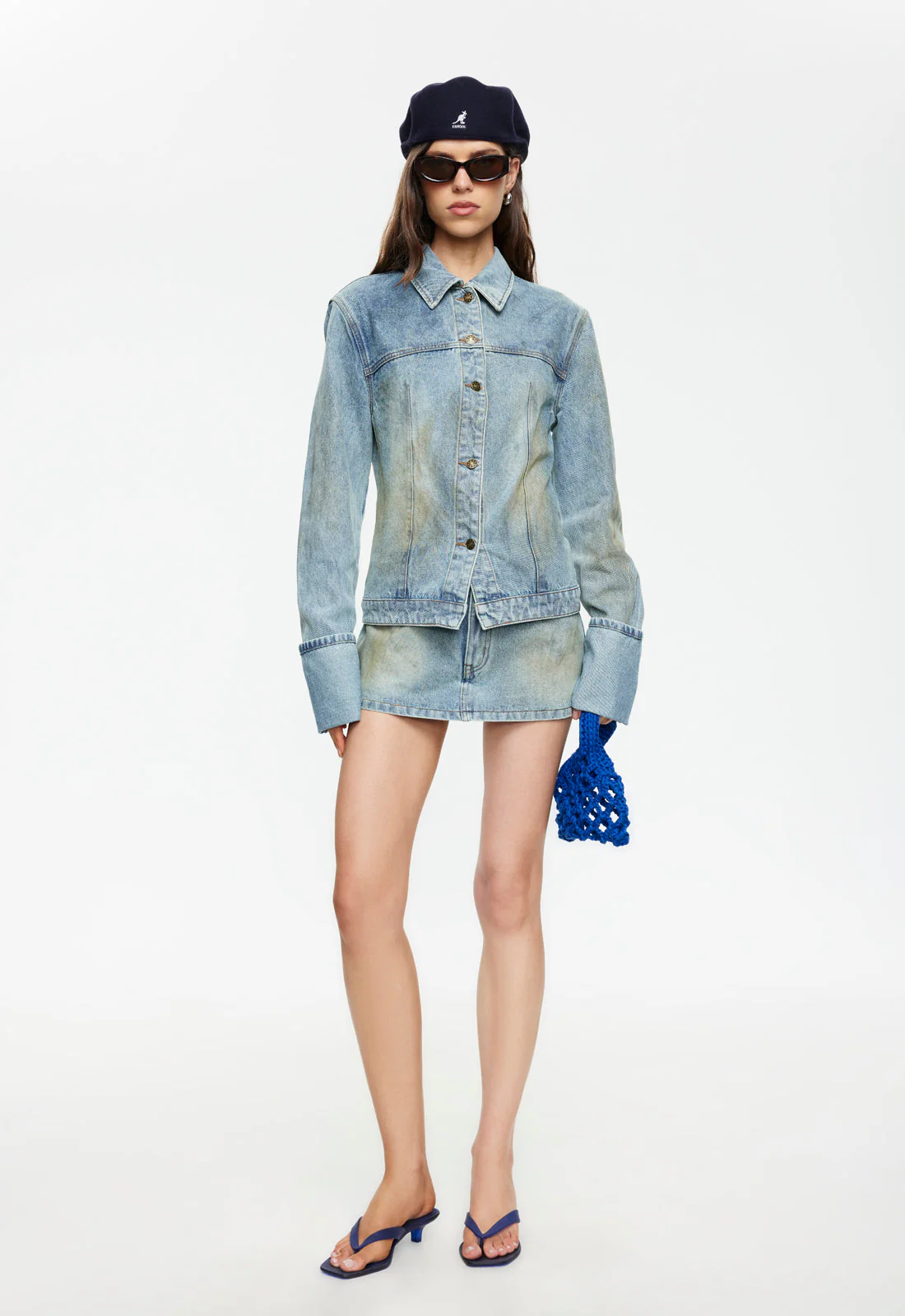 THE BRONX DENIM JACKET - STONE BLUE - Image 3
