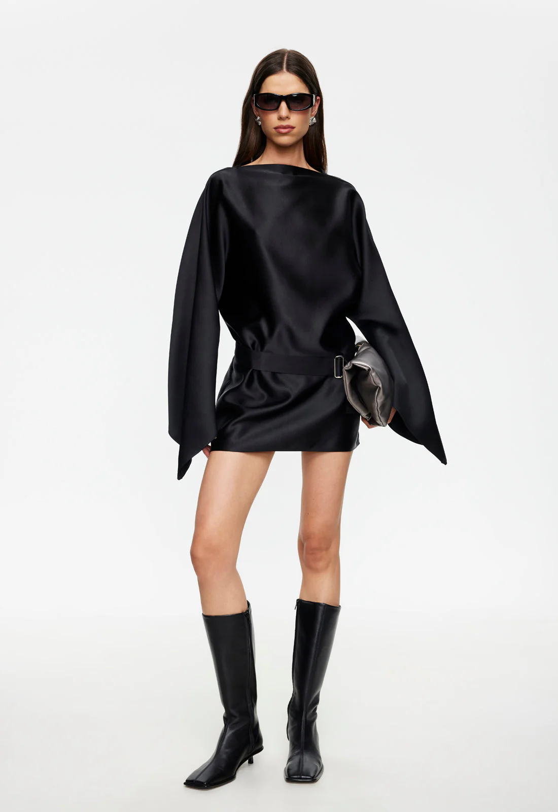 TOUCH MINI DRESS - NOIR