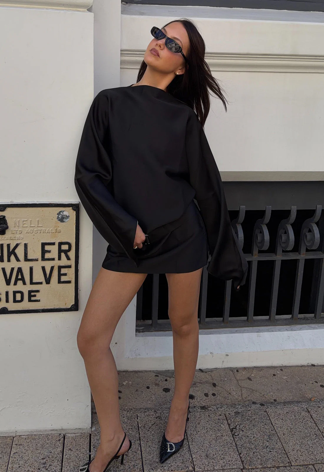 TOUCH MINI DRESS - NOIR - Image 6